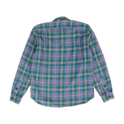 Blue Plaid Flannel Button Down