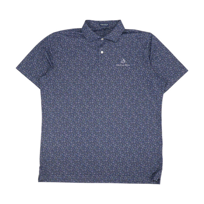 Blue Print Short Sleeve Polo