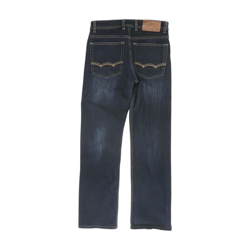 Navy Straight Jeans