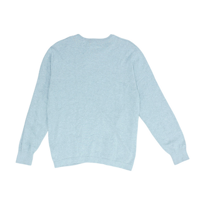 Gray Solid Pullover Sweater