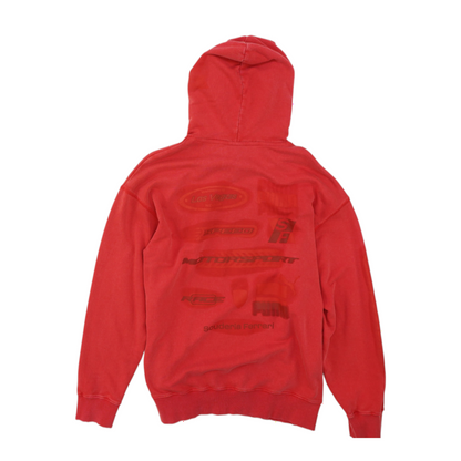 Red Solid Hoodie Pullover