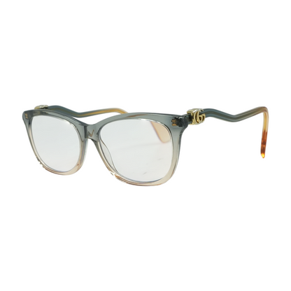 Gray Rectangle Prescription Eyewear