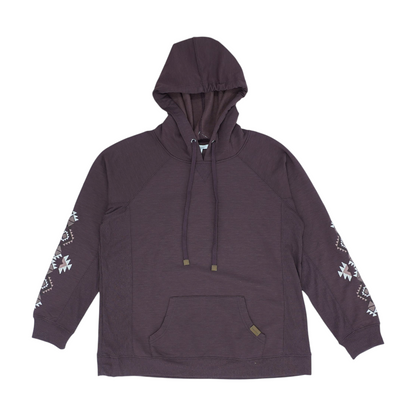 Brown Solid Hoodie Pullover