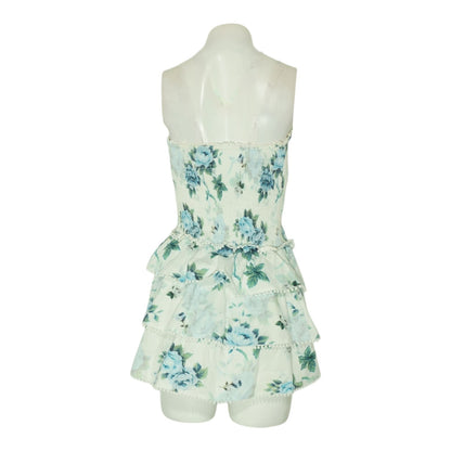 White Floral Mini Dress