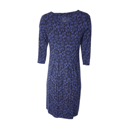 Navy Graphic Midi Dress