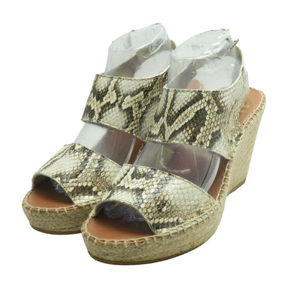 Beige Wedge Heels