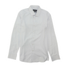 White Solid Long Sleeve Button Down