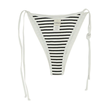 White Striped Swim Bottom