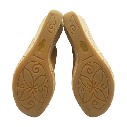 Brown Wedged Sandals