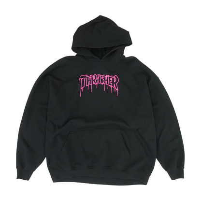 Black Solid Hoodie Pullover
