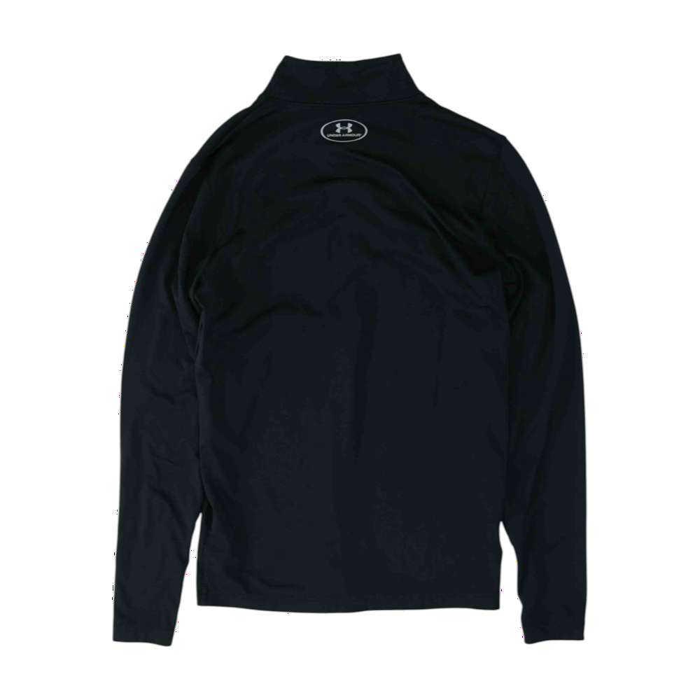 Black Solid 1/4 Zip Pullover