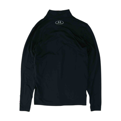 Black Solid 1/4 Zip Pullover