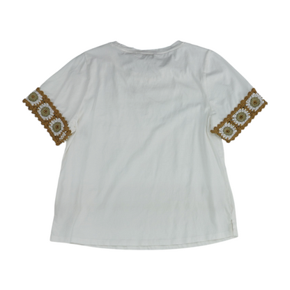 White Petite Blouse