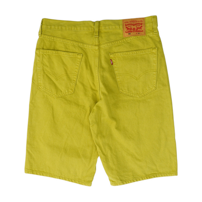 Green Denim Shorts