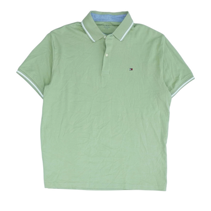 Green Solid Short Sleeve Polo