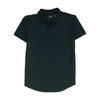 Black Solid Short Sleeve Polo