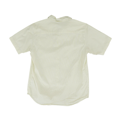 Yellow Striped Short Sleeve Button Down