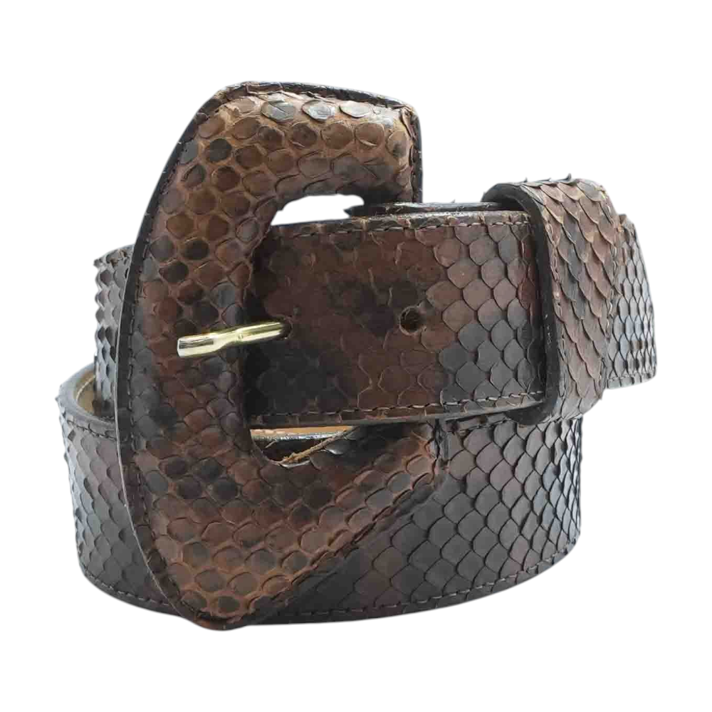 Brown Faux Leather Belt