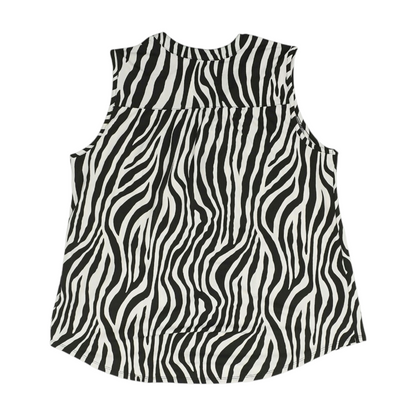 White Plus Animal Print Blouse