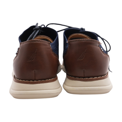 Navy Lace-Up Dress Shoes