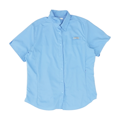 Blue Check Short Sleeve Button Down