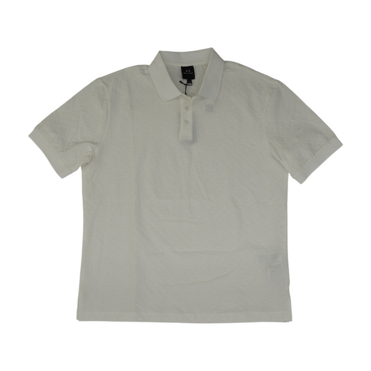 White Solid Short Sleeve Polo