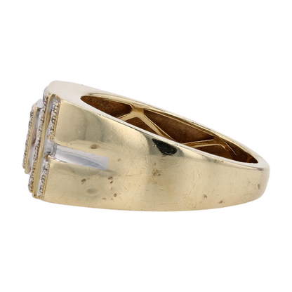 1/5 ctw 10K Yellow Gold Diamond Statement Ring