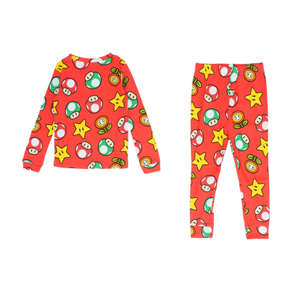 Red Print Pajama Set