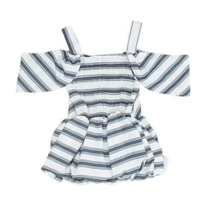 Navy Striped Blouse