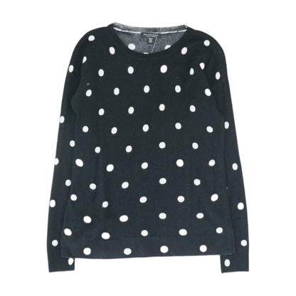 Black Polka Dot Pullover Sweater