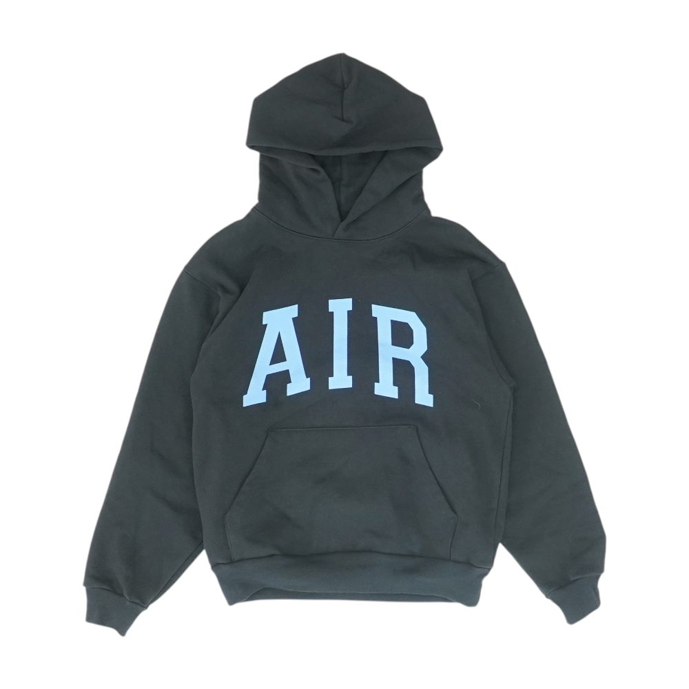 Black Solid Hoodie Pullover