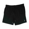 Black Solid Active Shorts