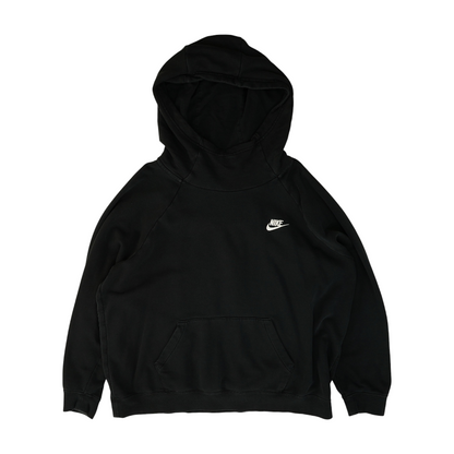 Black Solid Hoodie Pullover