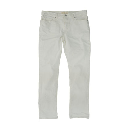 White High Rise Straight Leg Jeans