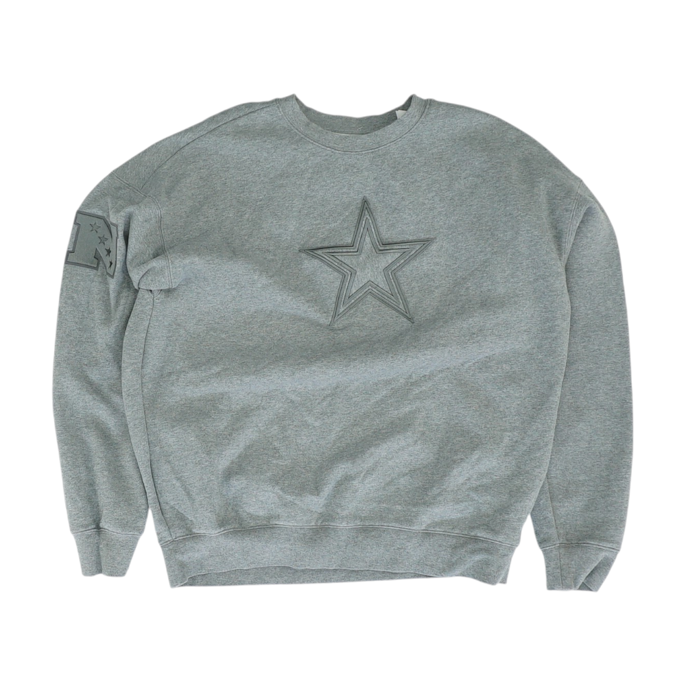 Gray Dallas Cowboys Solid Sweatshirt Pullover