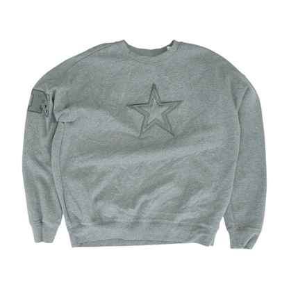 Gray Dallas Cowboys Solid Sweatshirt Pullover