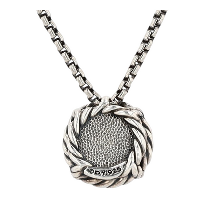 2 1/2 ctw Sterling Silver Topaz Pendant Necklace
