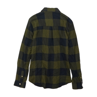 Green Check Flannel Button Down