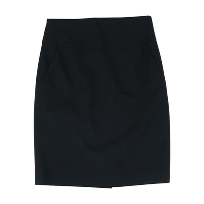 Black Solid Mini Skirt