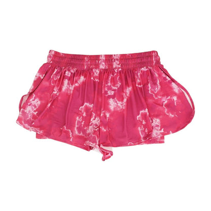 Pink Floral Active Shorts