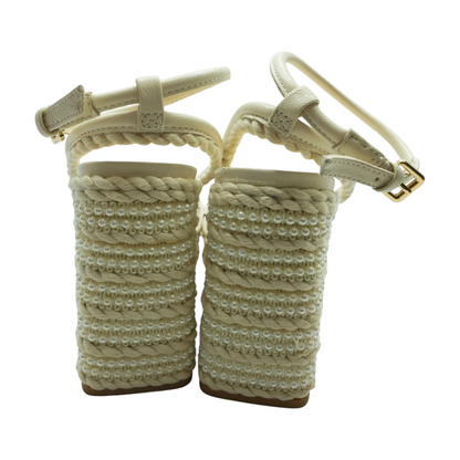 Ivory Block Heels