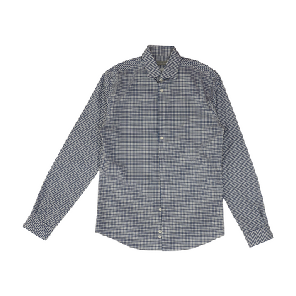 Blue Check Long Sleeve Button Down