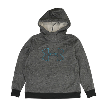 Gray Solid Hoodie Pullover