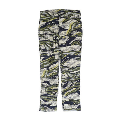 Green Camo Straight Pants