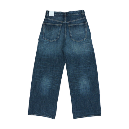 Navy Wide Leg Jeans