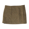 Brown Chevron Mini Skirt