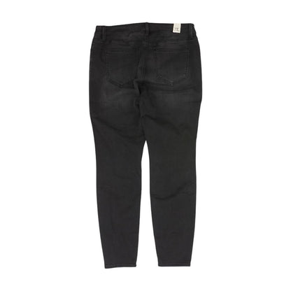 Black Plus Mid Rise Skinny Leg Jeans