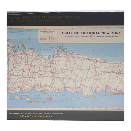A Map of Fictional New York (Panoramic Puzzle)
