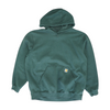 Green Solid Hoodie Pullover