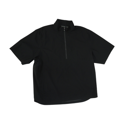 Black Solid 1/4 Zip Tank